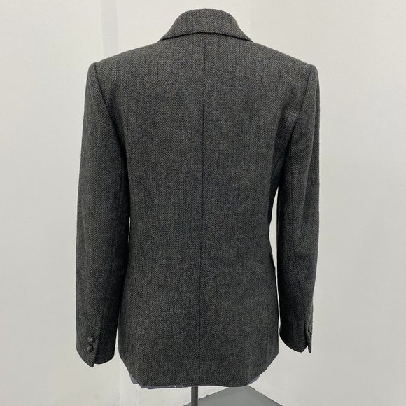 Vintage Ports International, Wool Tweed Blazer, Size 6, Olive Green - Picture 3 of 5